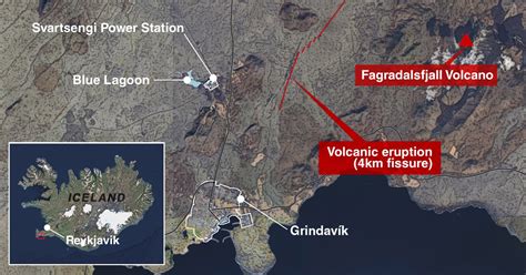 Tectonic Plates Map Shows Path Of Iceland Volcano Eruption
