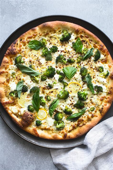 Lemon Roasted Broccoli Pizza Recipe Kitchen Konfidence