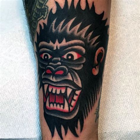 Https://techalive.net/tattoo/american Traditional Gorilla Tattoo Designs