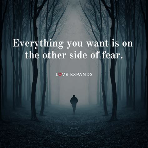 Everything You Want Is On The Other Side Of Fear Quote The Other Side