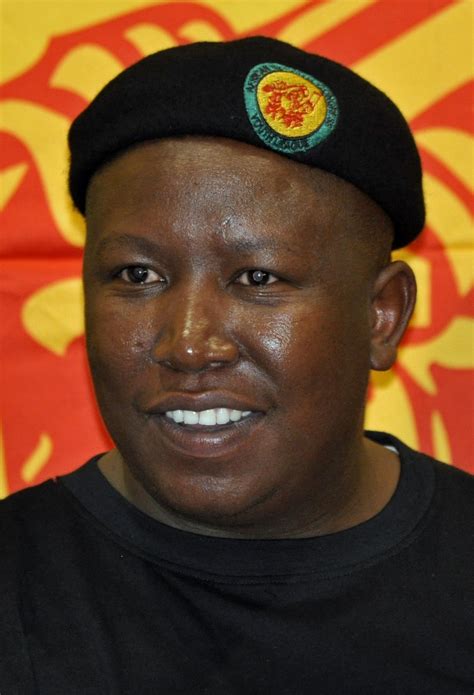 South africa's former anc youth leader julius malema launches a new political group, calling for land redistribution and mine nationalisation. Julius Malema - Wikidata