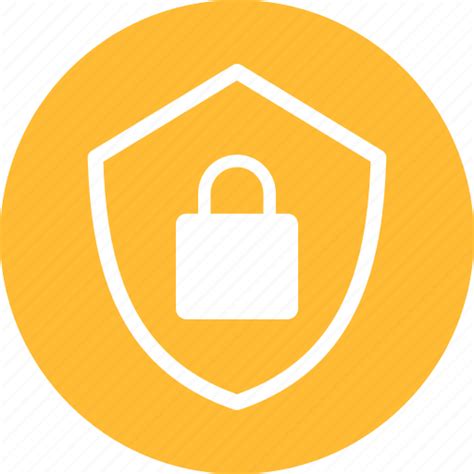 Encryption Firewall Lock Safe Secure Security Yellow Icon
