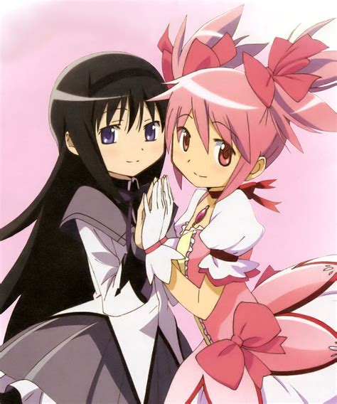 Madoka And Homura Puella Magi Madoka Magica Anime Images Madoka