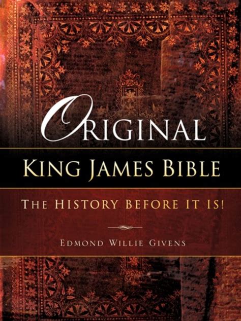 Original King James Bible Edmond Willie Givens