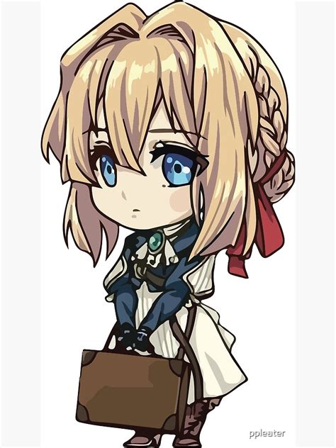 Violet Evergarden Chibi Art Photographic Print By Ppleater Redbubble