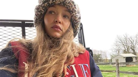 Gigi Hadid Reveals Her Blossoming Baby Bump For The First Time And