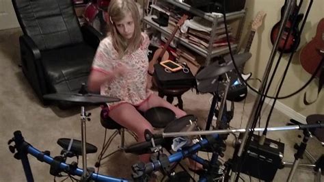 cover song monster by skillet makayla west a rising star this girl can drum youtube