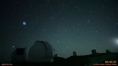 In The Night Sky Over Hawaii A Mysterious Glowing Spiral Was Spotted