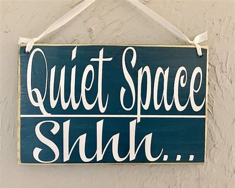 Store Signs 8x6 Zen Zone Soft Voices Please Custom Wood Sign Please Do