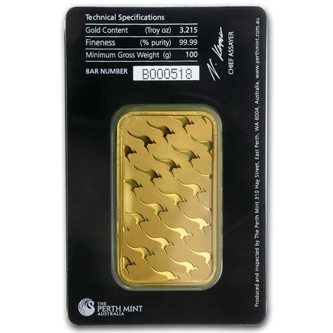 Buy 100 gram gold bar available at for secure next day delivery. 100 gram Gold Bar - Perth Mint (In Assay) | Nygoldco