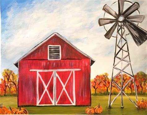 How To Paint A Fall Barn Tutorial With Decoart Americana Premium