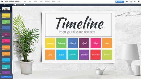 Year Timeline Prezi Presentation Template Creatoz Collection