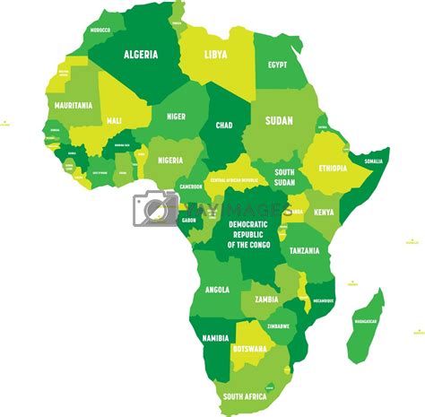 Africa Map Labeled Country