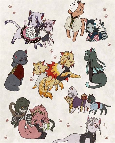 Demon Cat Slayer Anime Demon Slayer Anime Anime Chibi