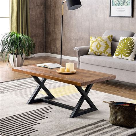 Rated 5 out of 5 stars. Carbon Loft Wyldeck Rustic Industrial Coffee Table with X ...
