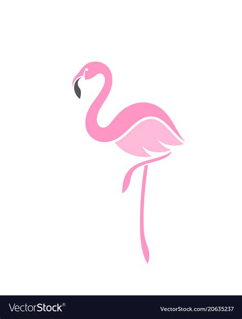 Flamingo Logo Royalty Free Vector Image Vectorstock