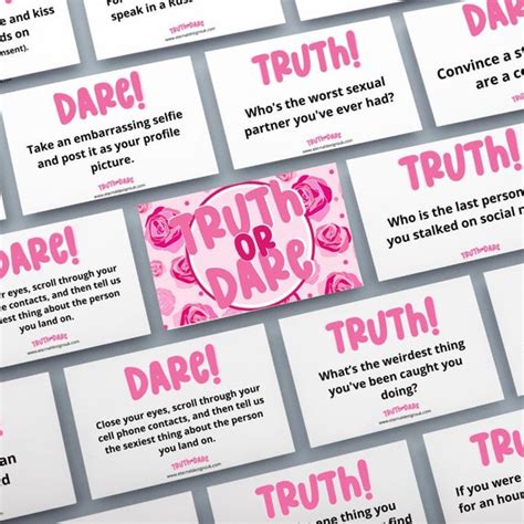 Truth Or Dare Hen Party Card Game Drinking Game Hen Do Etsy Uk