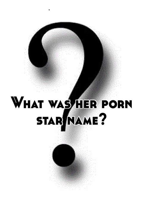 what was her porn star name