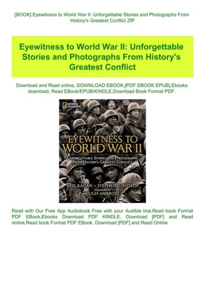 Book Eyewitness To World War Ii Unforgettable Stories And Photographs From Historys Greatest
