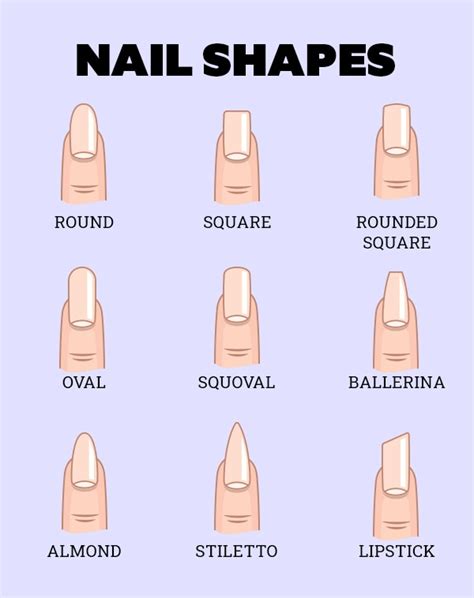 different nail shapes and how to achieve them atelier yuwa ciao jp