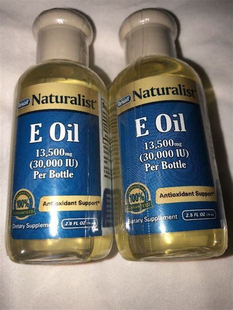 As an antioxidant, vitamin e is often touted for its ability to fight oxidative stress that damages cells over the course of years and. Lot of 2 Bottles) Vitamin E-Oil 30,000 IU 2.50 oz Ea ...