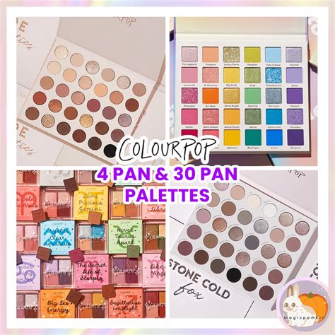 ♡ready stock♡ colourpop quads 5 pan and 30 pan eyeshadow fade into hue palette 💯authentic