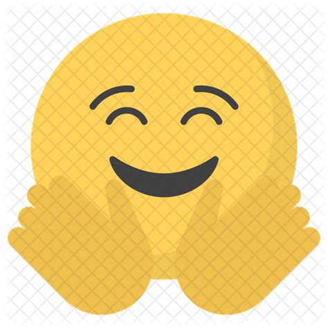 Hug Emoji Icon Download In Flat Style