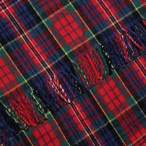 Macpherson Tartan Blanket Throw Rug Scottish Shop Macleods