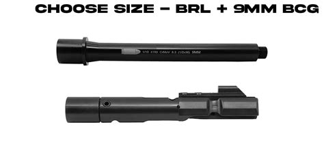 Ar 9 9mm Bcg 12x36 Barrel Choose Size