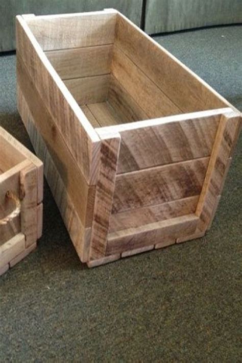 Awesome Leftover Flooring Diy Wooden Crates Project From Wooden Tiles