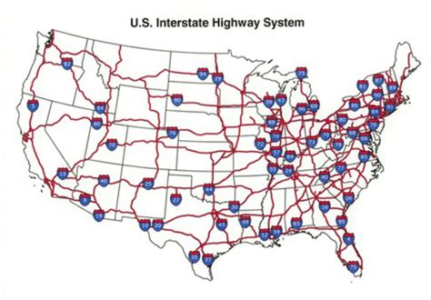 Transportation History American Interstate Highway System Govetted