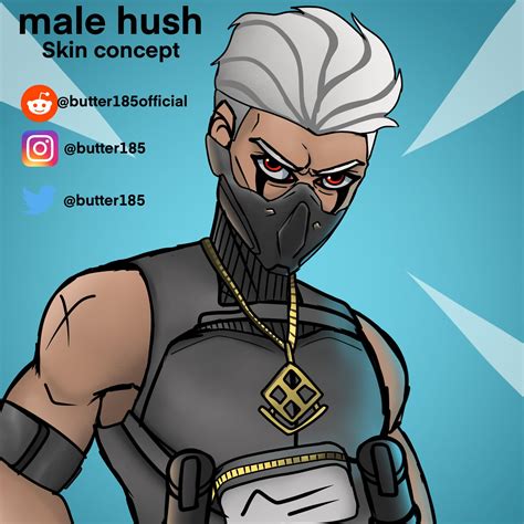 Male Hush Skin Concept Rfortnitebr