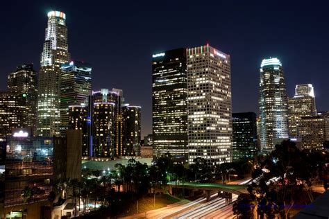 Downtown Los Angeles California Buildings At Night Flickr