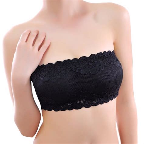sexy lace bra underwear elastic bandeau tube tops strapless bra lingerie breast wrap crop tops