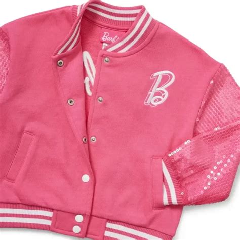 Barbie 2023 Sequin Varsity Jacket A2 Jackets