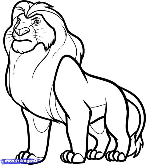 Coloriages à imprimer Lion numéro ce af c