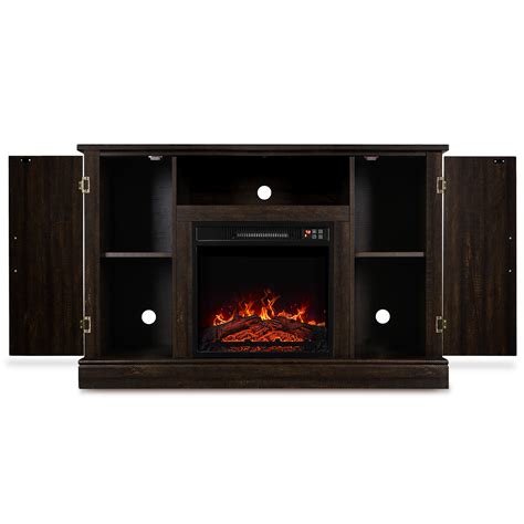 Veropeso 46 Fireplace Heater Television Stand For Tvs Up To 50