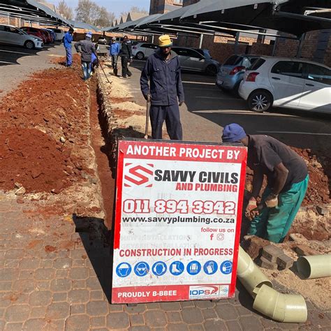Savvy Civils And Plumbing Your Reliable Plumbers In Johannesburg And
