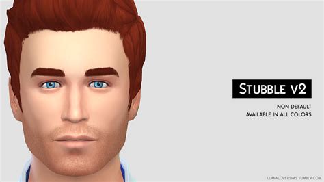 Lumialoversims Stubble V2 Heres An Updated Love 4 Cc Finds