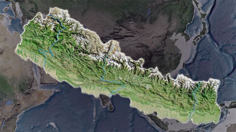 Nepal Physical Map Courtesy Of Maps Com Santa Barbara Ca Usa The Gambaran
