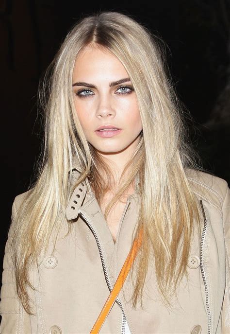 25 Stunning Photos Of Cara Delevingne Dark Eyebrows Blonde Hair Dark