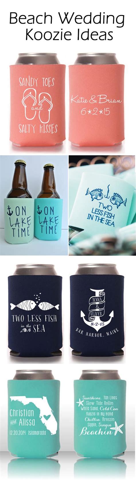 Cool Summer Wedding Ideas With Personalized Koozie Favors Blog