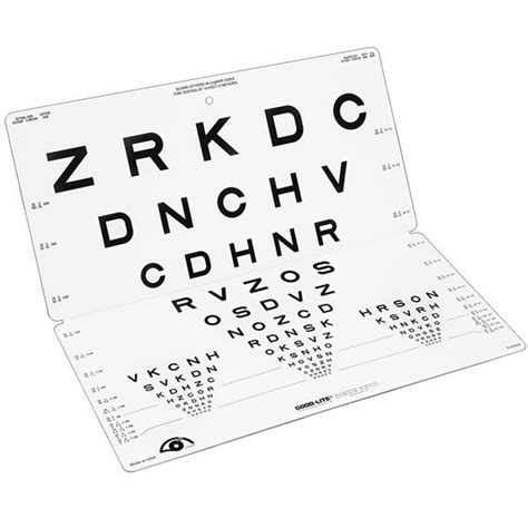 Sloan Striped Visual Acuity Chart Precision Vision Snellen Eye Test