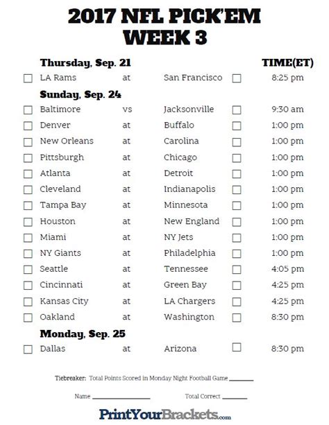 Pin By Morgan Myers On Lesson Plans Printable Nfl Schedule Nfl