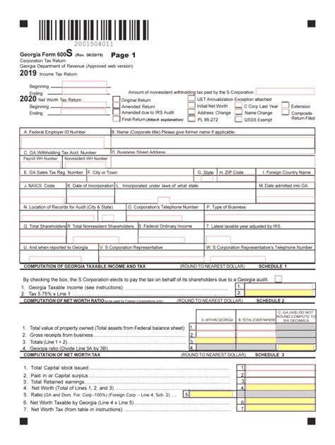 Ga Dor 600s 2019 2022 Fill Out Tax Template Online Us Legal Forms
