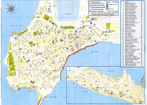 Cadiz City Tourist Map Full Size
