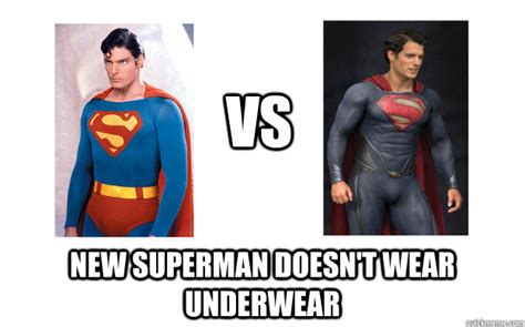 Vs New Superman Doesnt Wear Underwear Differences Between Old And