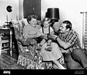 Ernest Borgnine at home with wife Rhoda Kemins and daughter Nancee ...