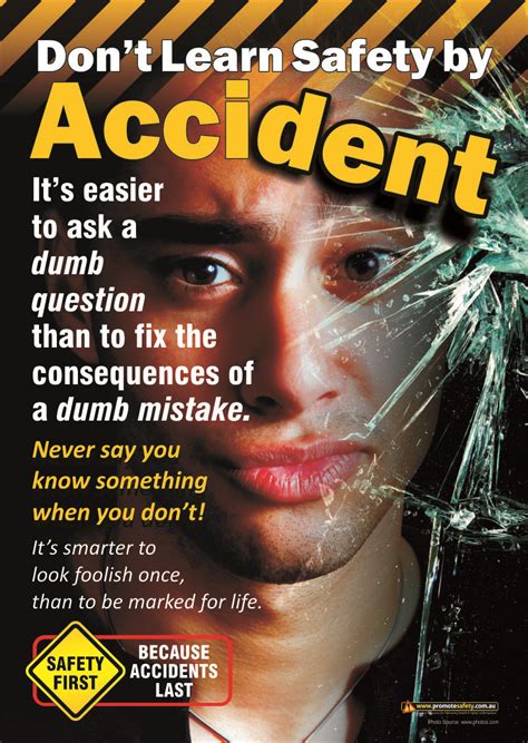A3 Size Workplace Safety Poster Encouraging Workers To Ask Questions