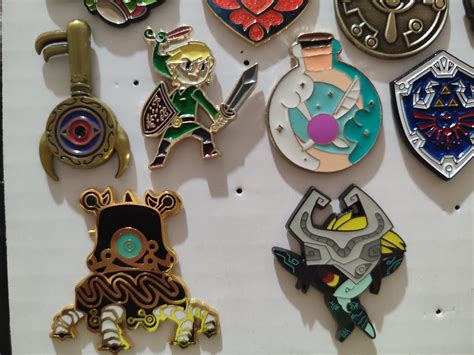 Legend Of Zelda Themed Enamel Lapel Pins Etsy